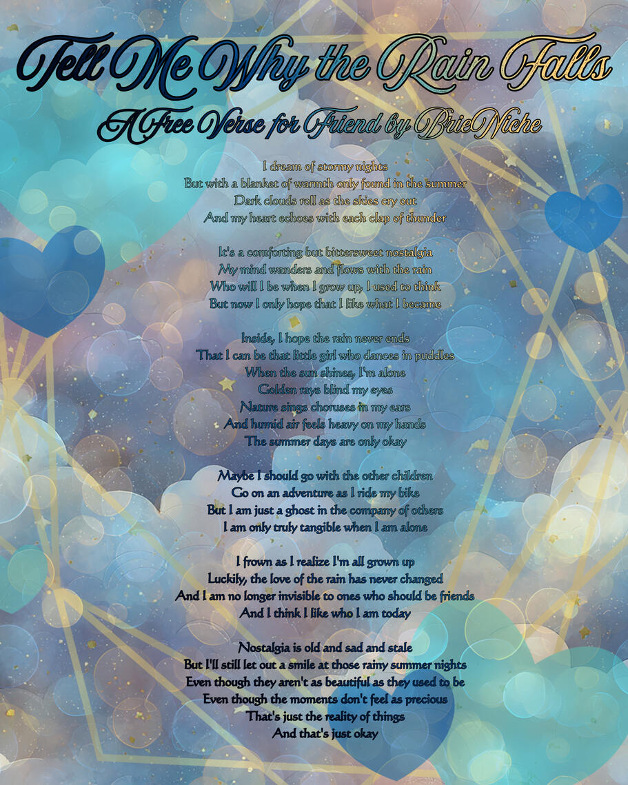Tell Me Why the Rain Falls [Free Verse]